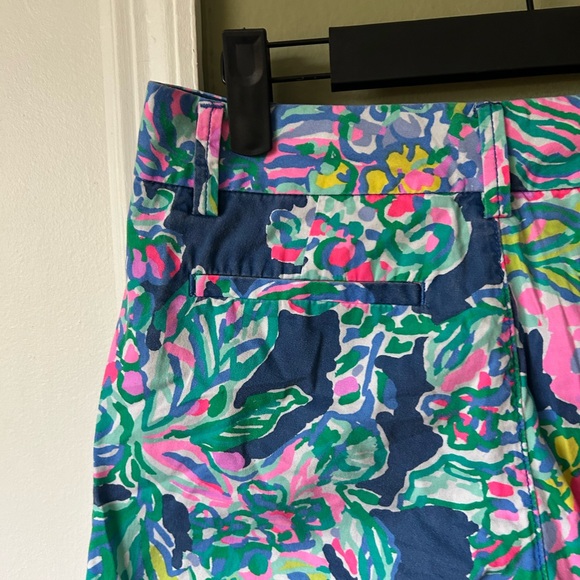 Lilly Pulitzer Jayne Multicolor Floral Shorts - Pink, Green & Blue Sz 0 - Picture 4 of 7